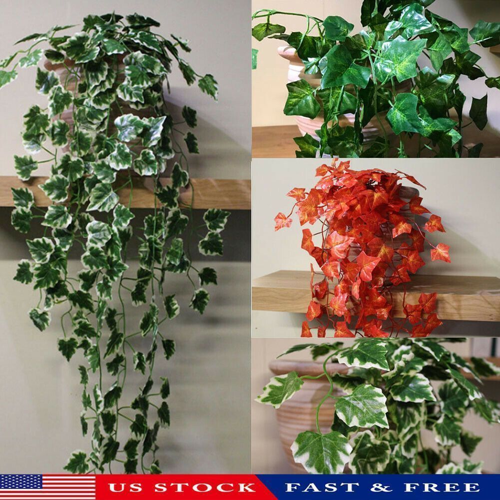 artificial trailing ivy garlands vine plant garden wedding outdoor indoor decor d in 2020 hanging plants perennial flowers for baskets