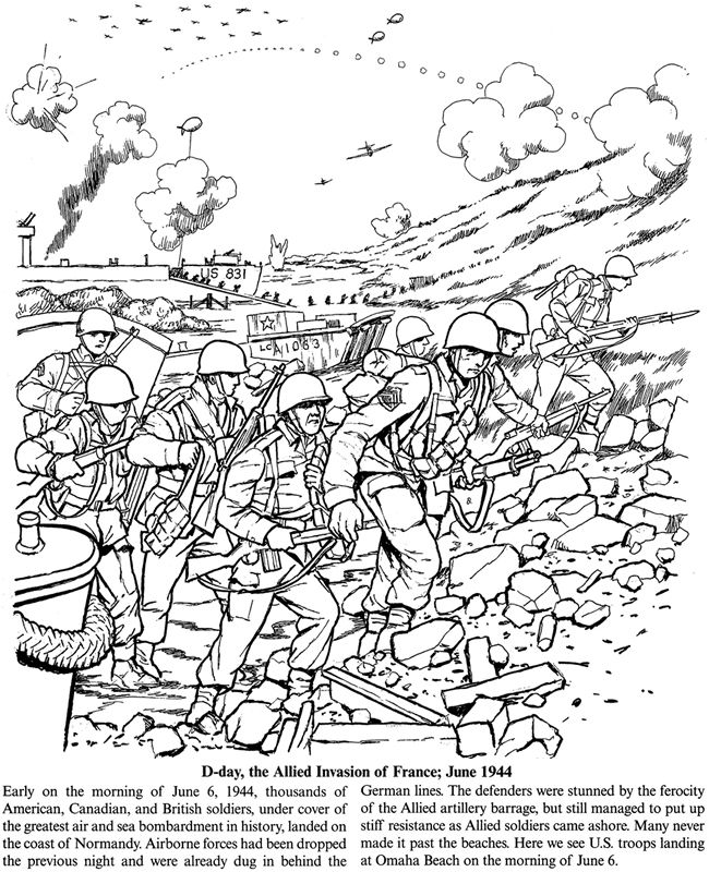 World War Two Coloring Pages