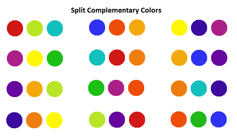 best trio color combinations - Google Search | Split complementary ...