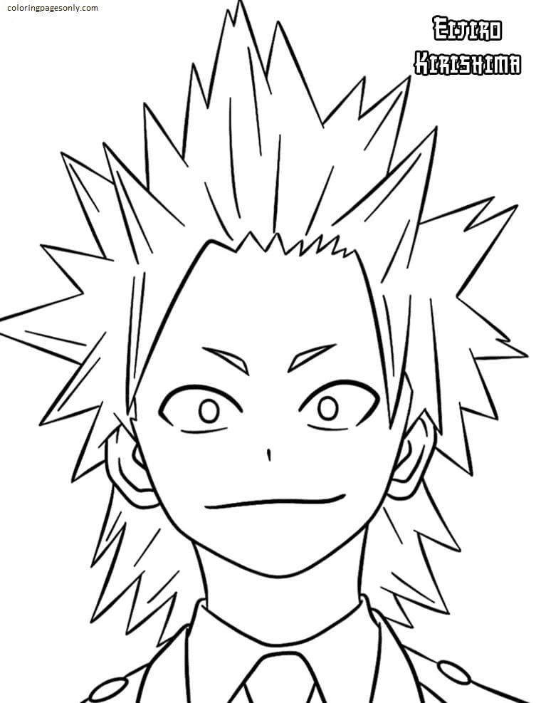 25 Free Printable Eijiro Kirishima Coloring Pages i 2024