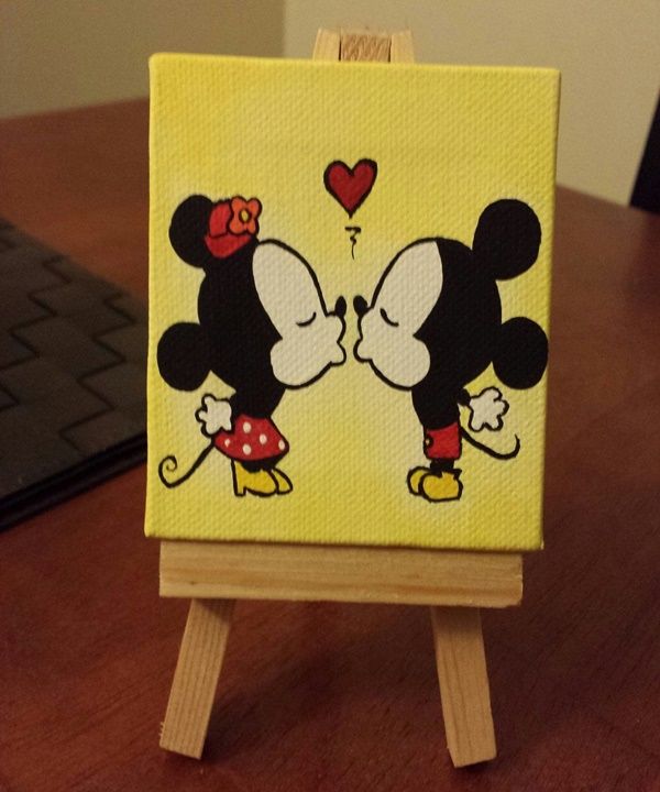 Easy Canvas Art, Easy Canvas Painting, Small Canvas Art, Mini Canvas ...