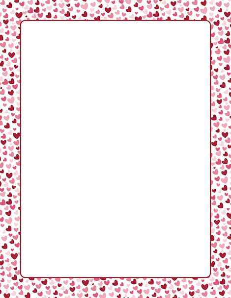 Heart Border: Clip Art, Page Border, and Vector Graphics | Lettering ...