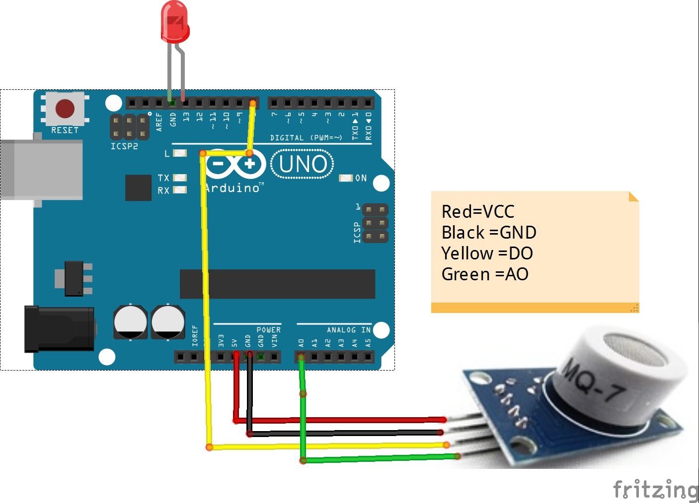 Mq7 Gas Sensor Circuit Diagram