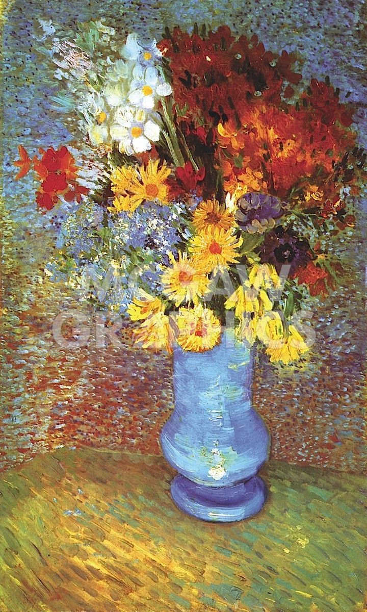 Vase With Anemone | Van gogh flowers, Van gogh paintings, Vincent van ...