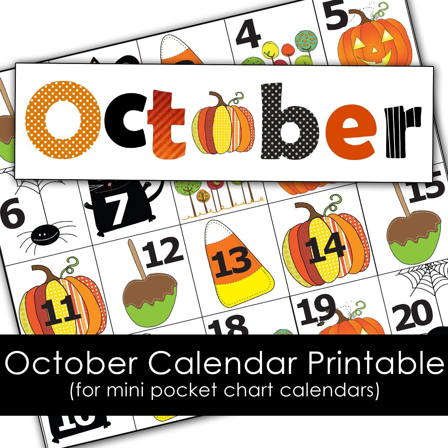 October Printable Calender