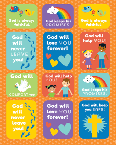 Christian Stickers for Kids! Bible Verses For Kids, Bible Crafts For ...