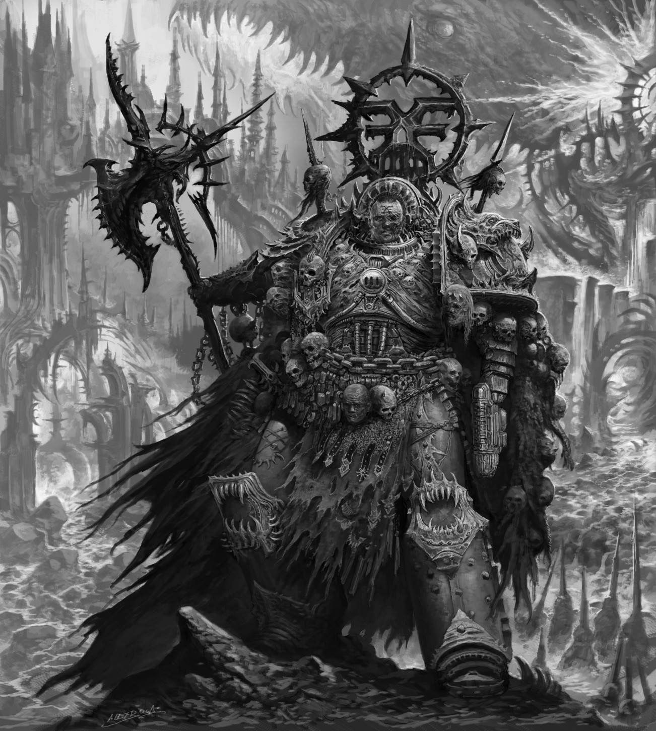 Pin by Mb on Wh40k Chaos | Warhammer, Warhammer 40k artwork, Warhammer 40k