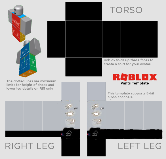 All Black Roblox Shirt Template