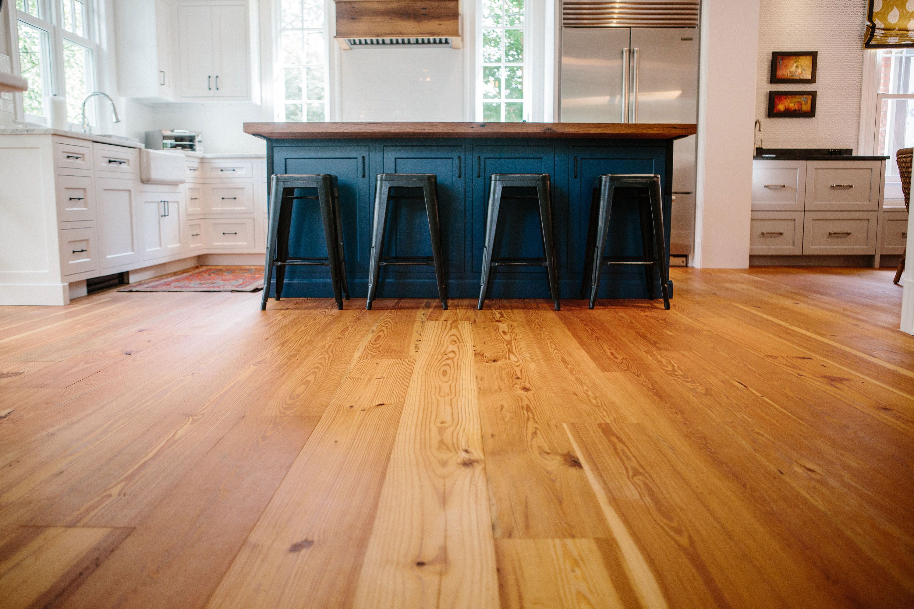 Cool Butcher Block Hardwood Flooring Kitchen Island Multi Pendant Lighting