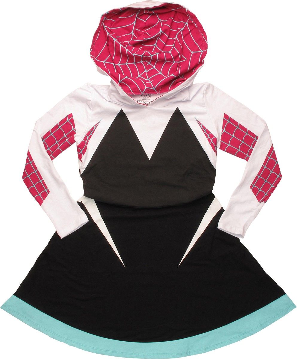 Spiderman Spider-Gwen Costume Skater Hoodie | Spider gwen costume ...