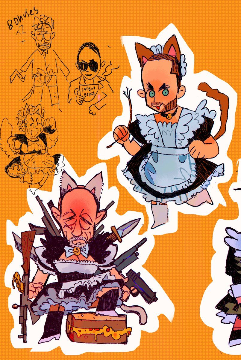 Breaking Bad Catboy Stickers - Commission Work