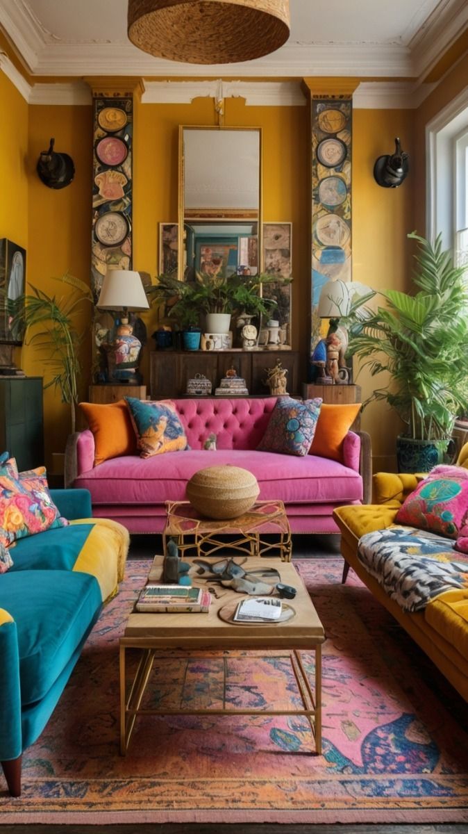 Eclectic Maximalism: 40+ Amazing Living Room Decor Ideas that You Will ...