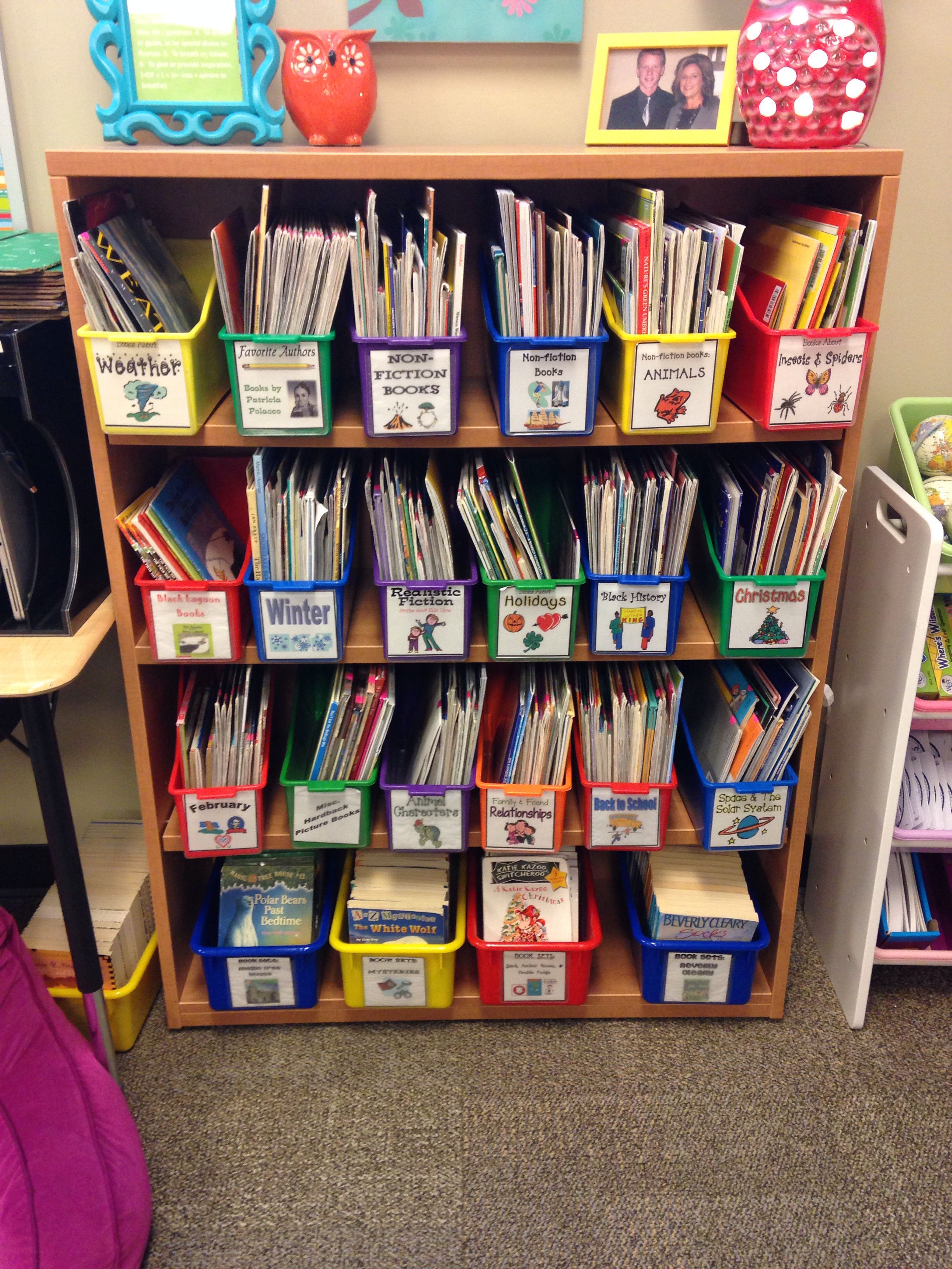 Scott library in 2024 | Kindergarten classroom decor, Classroom library ...