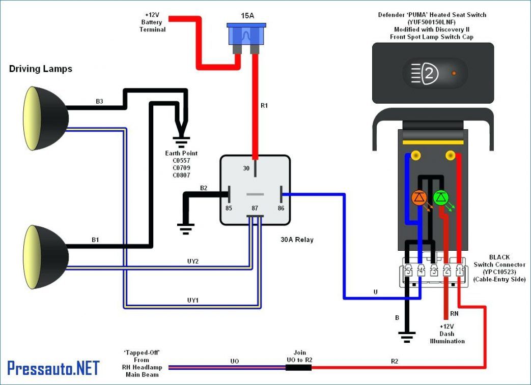 Car Spotlights Wiring Diagrams