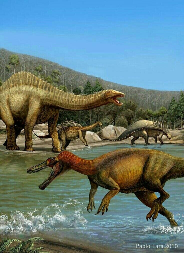 Early Cretaceous scene - Southern Europe Dinosaur Images, Dinosaur ...