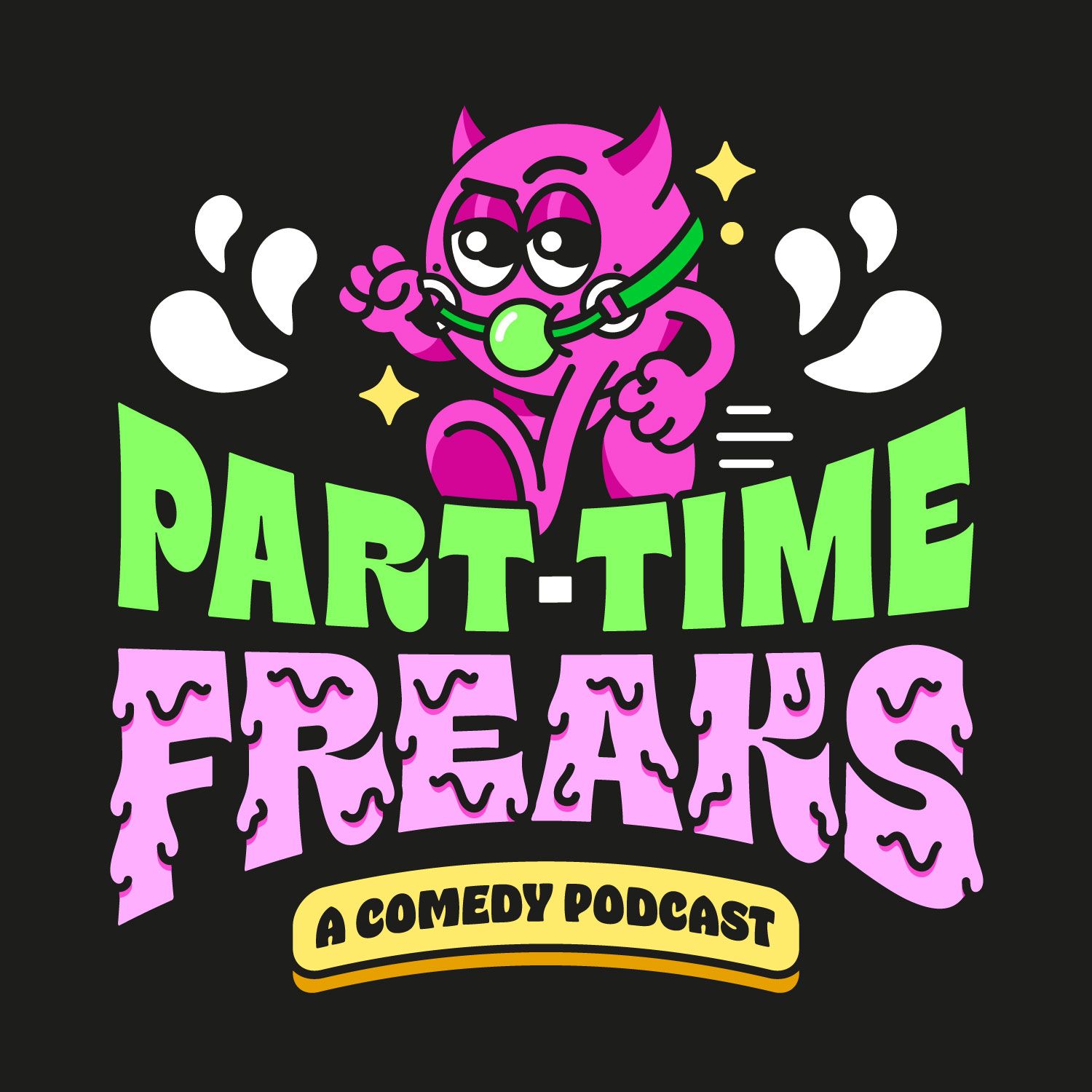 Part Time Freaks Podcast Artwork | Freelance graphic design, Character ...