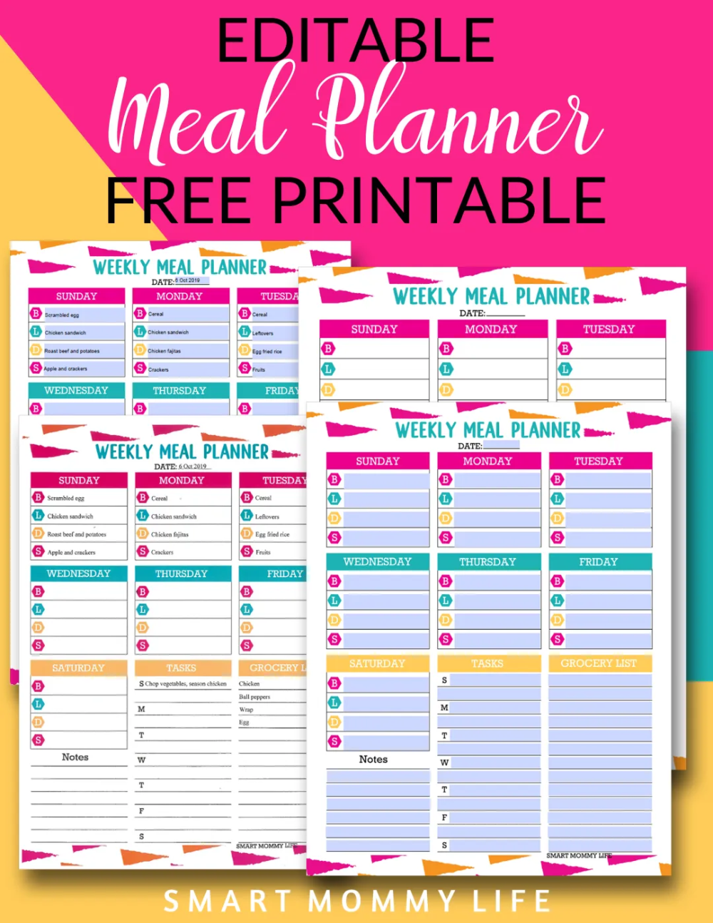 Printable Meal Planners