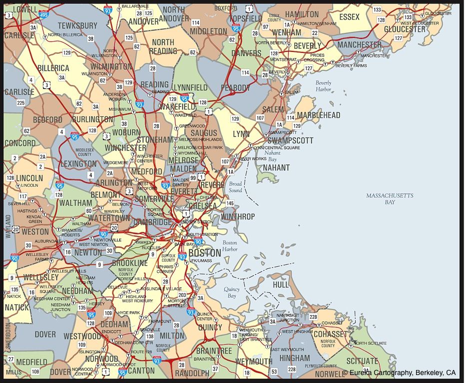 Boston City Limits Map - Map Of My Current Location