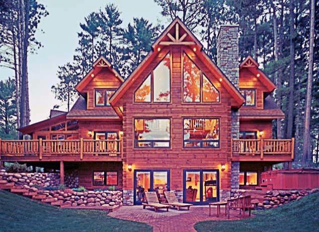 Luxury Log Cabin | Cabin style home, Log homes, Log cabin homes