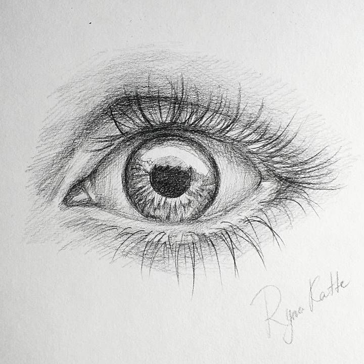 drawing pencil sketch art eye pupil lashes inspiration ... By Ryna ...