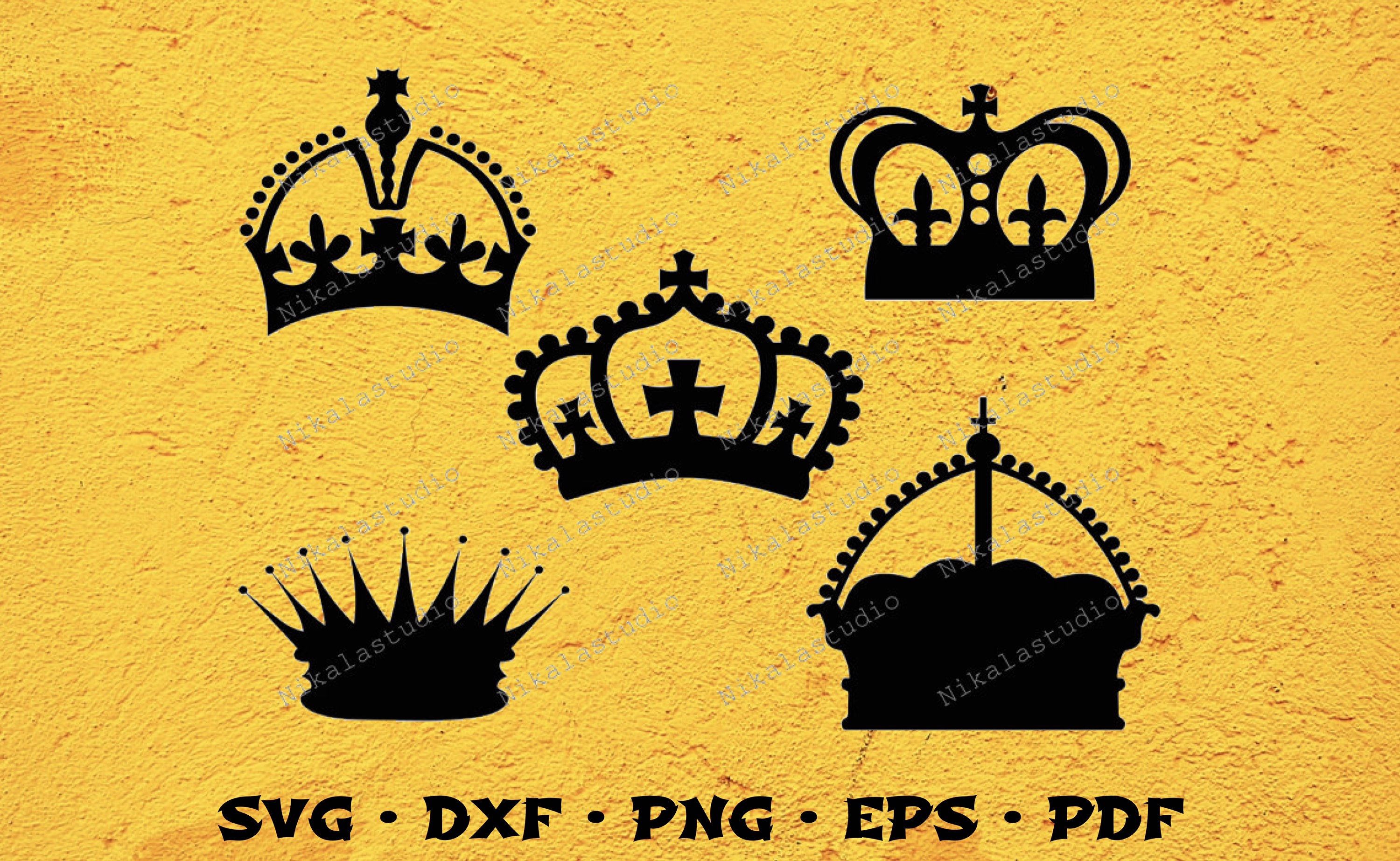 ROYAL CROWN SVG, princess crown svg, royal svg, crown silhouette, crown ...