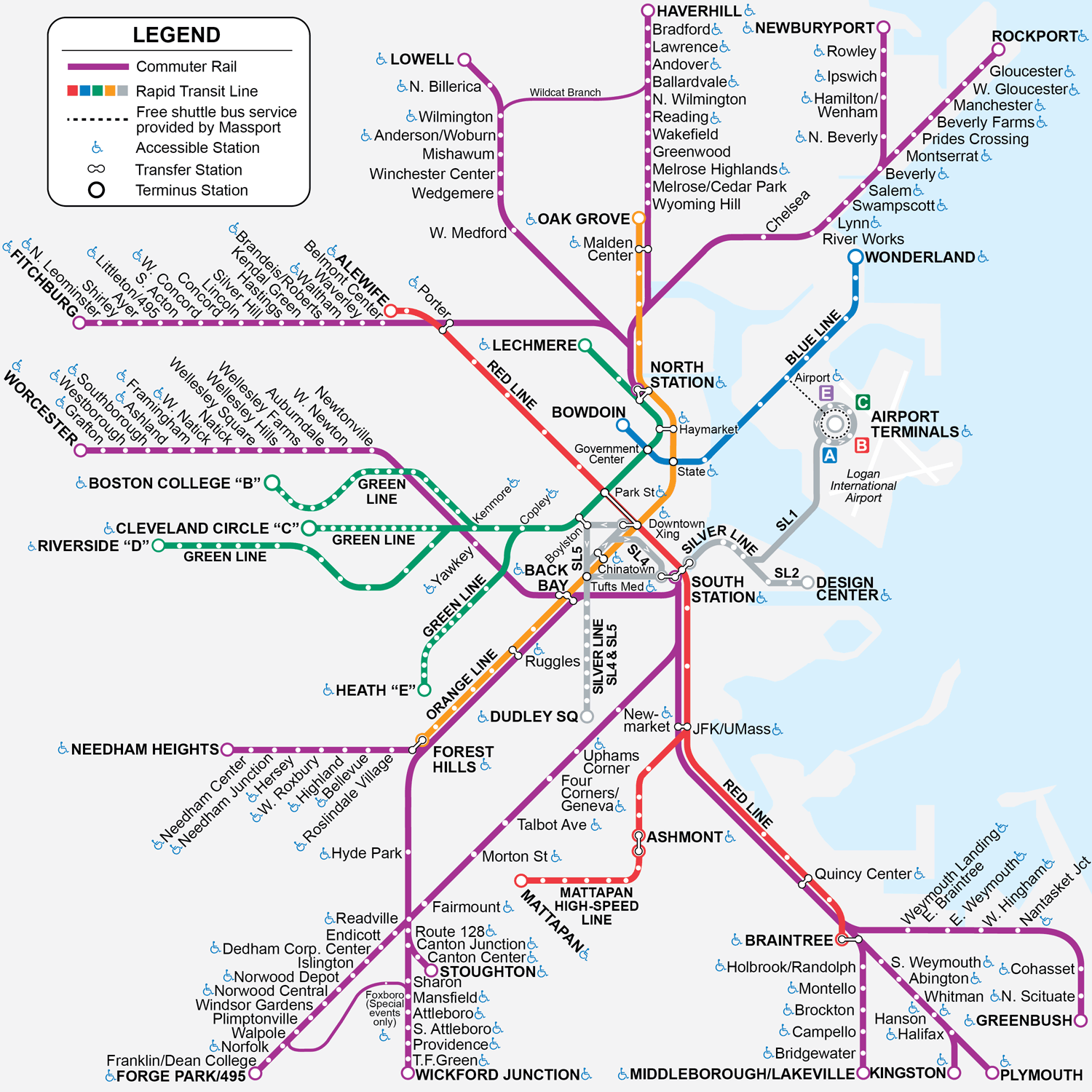 Mbta Com Commuter Rail Maps And Schedules Train Map Boston Map Map ...