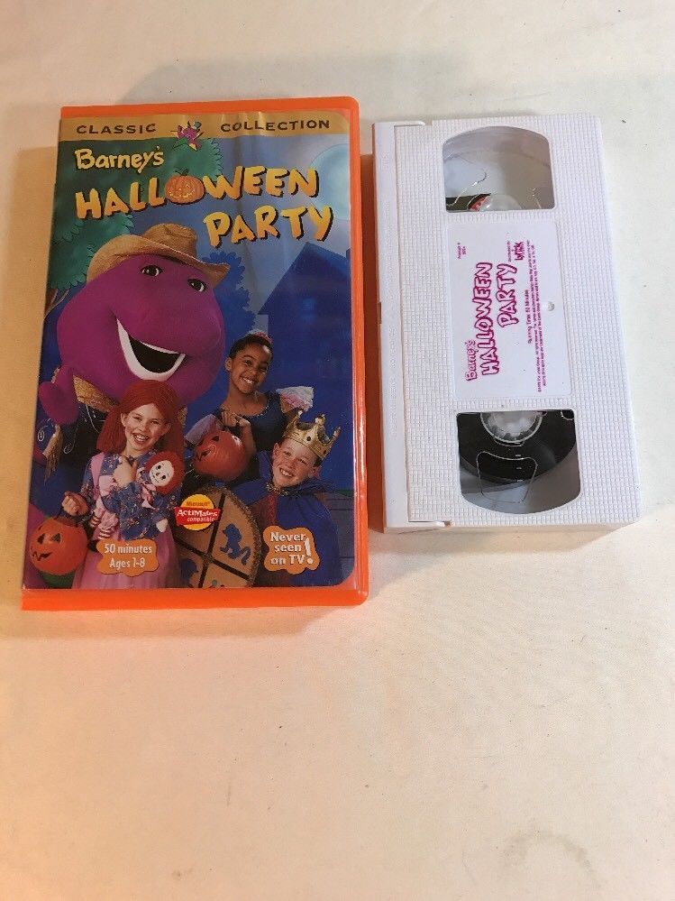 Barney Halloween Party Vhs 1999