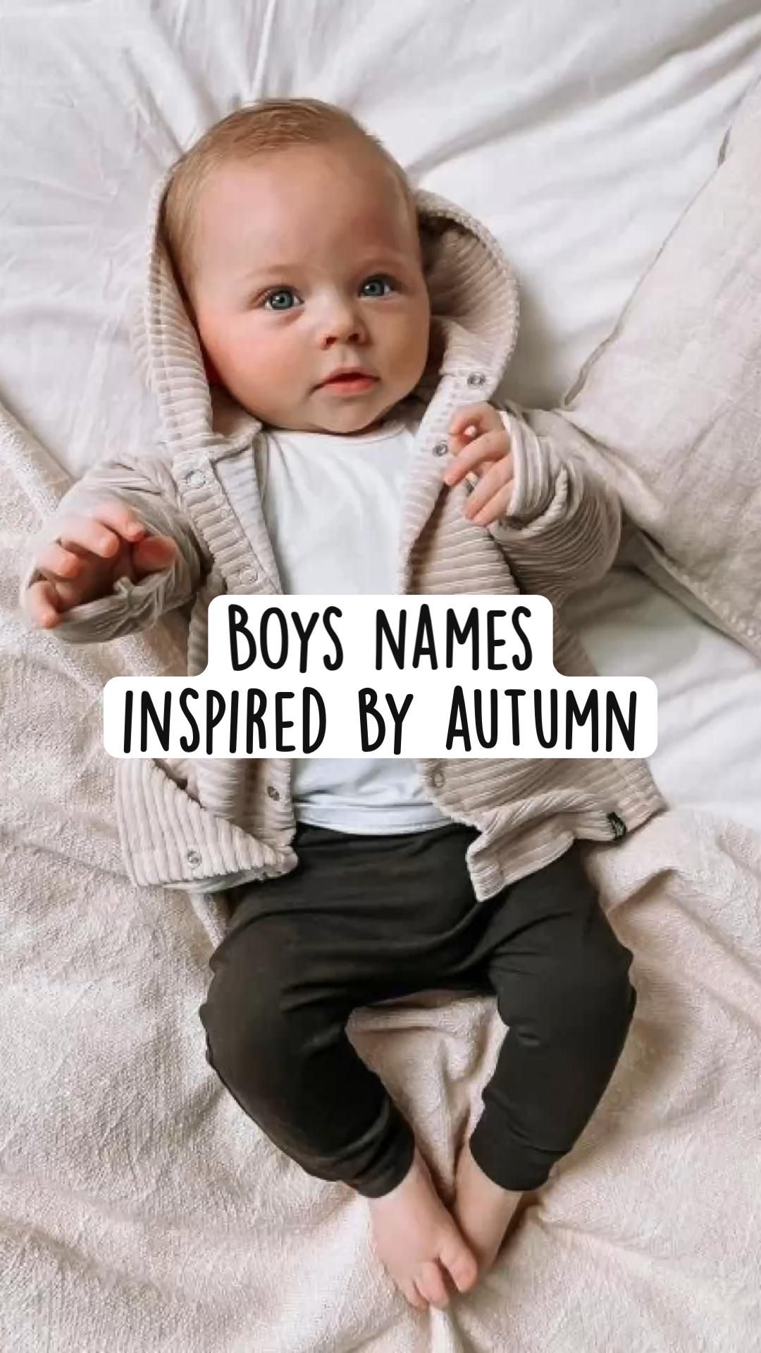 Boys names inspired by autumn – Artofit