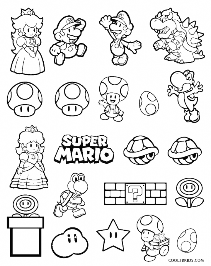 Super Mario Free Printables