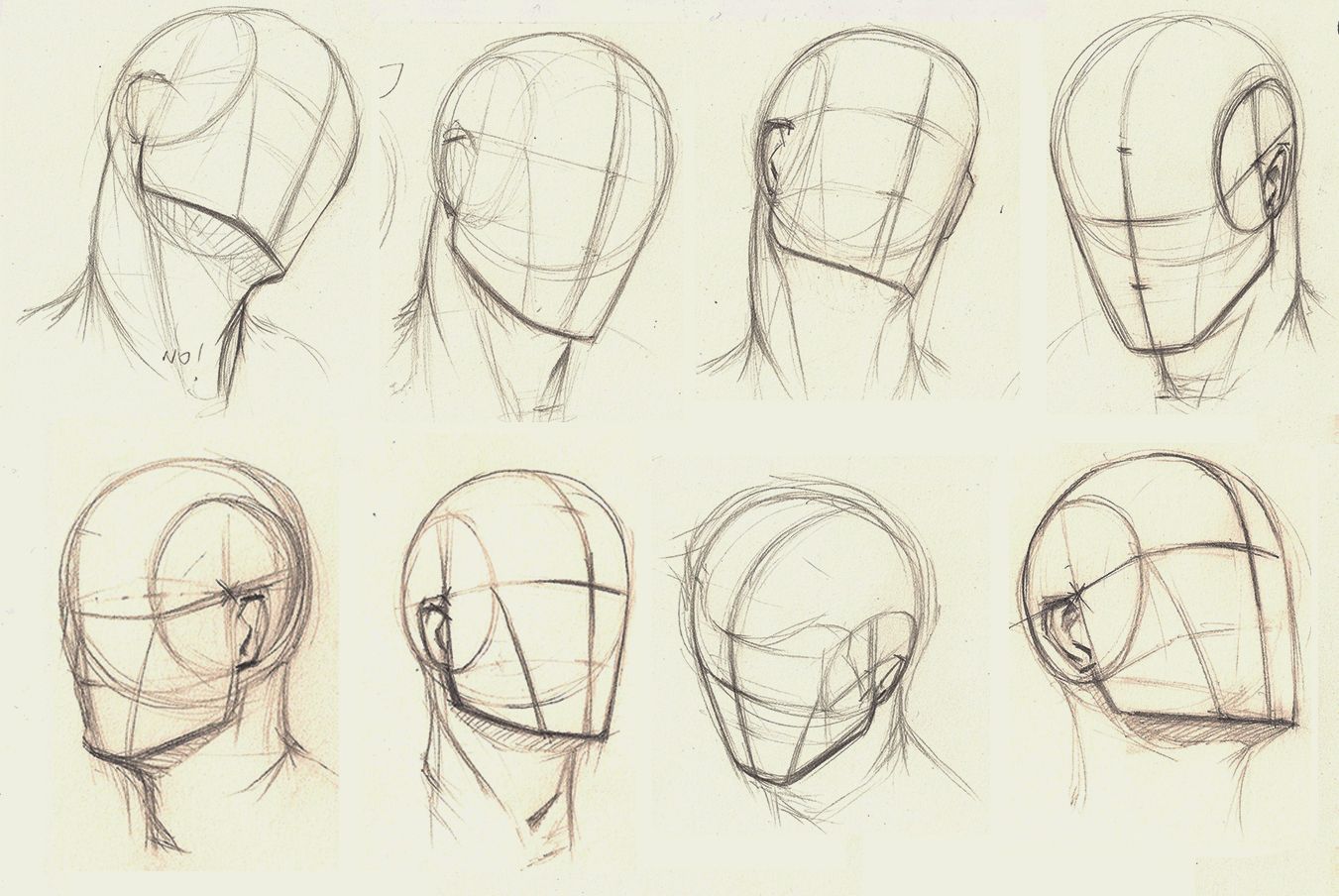 How To Draw Human Head 34 View Drawing Tutorial Face - vrogue.co