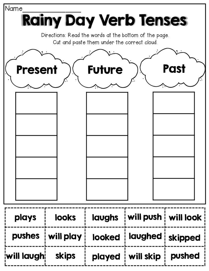 Cut And Paste Grammar Worksheets