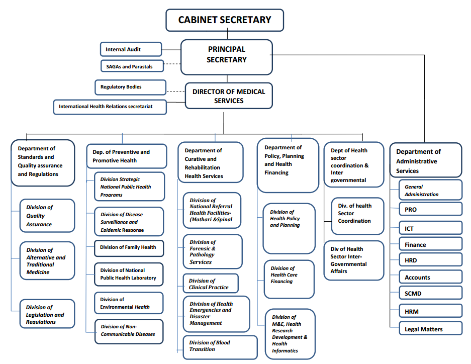 Health Department Organizational Chart