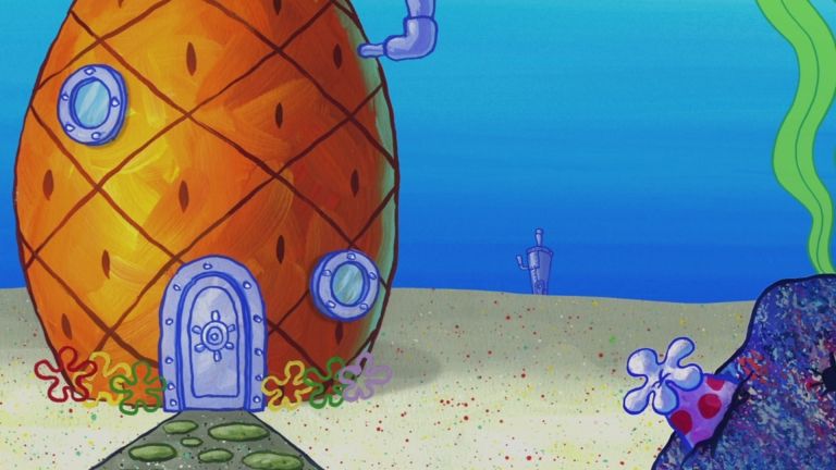 Background Zoom Spongebob Kursi Kerja - IMAGESEE