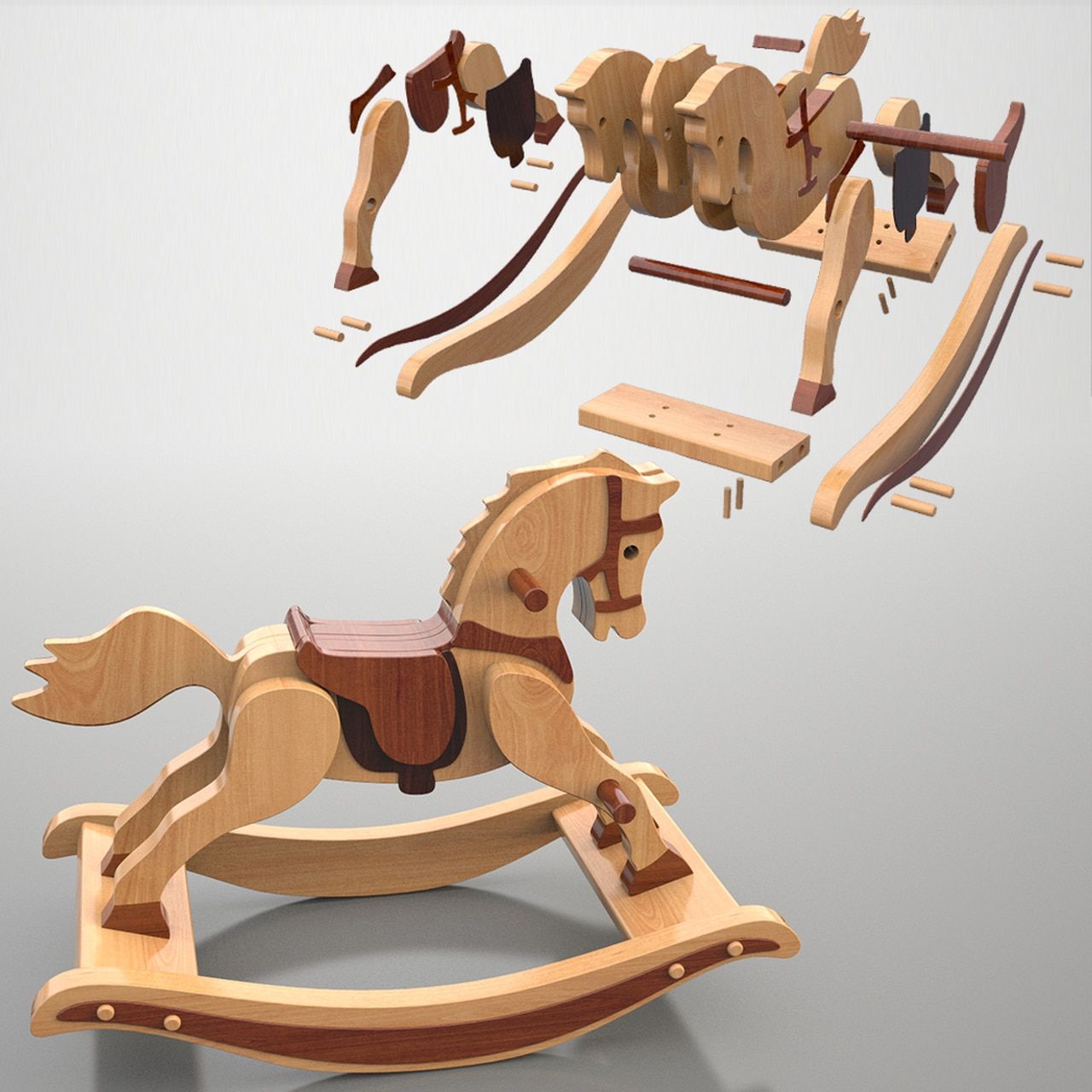 Special Offer! Antique 1890 Rocking Horse + Quick n' Easy 