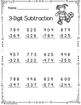 3-Digit Addition and Subtraction with Regrouping | Addition and ...