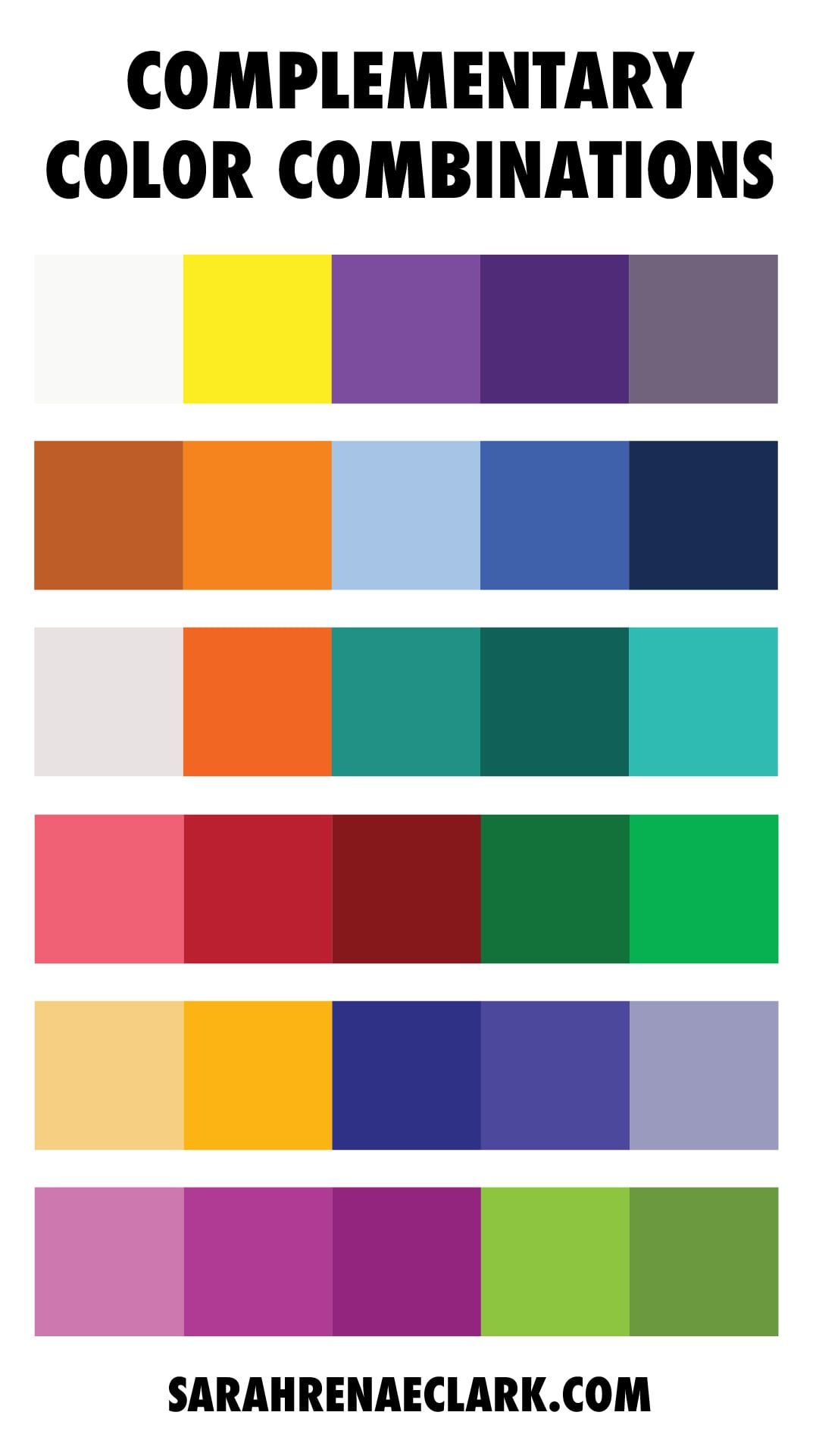 A COMPLEMENTARY COLOR SCHEME Takes 2 colors from opposite sides of the ...