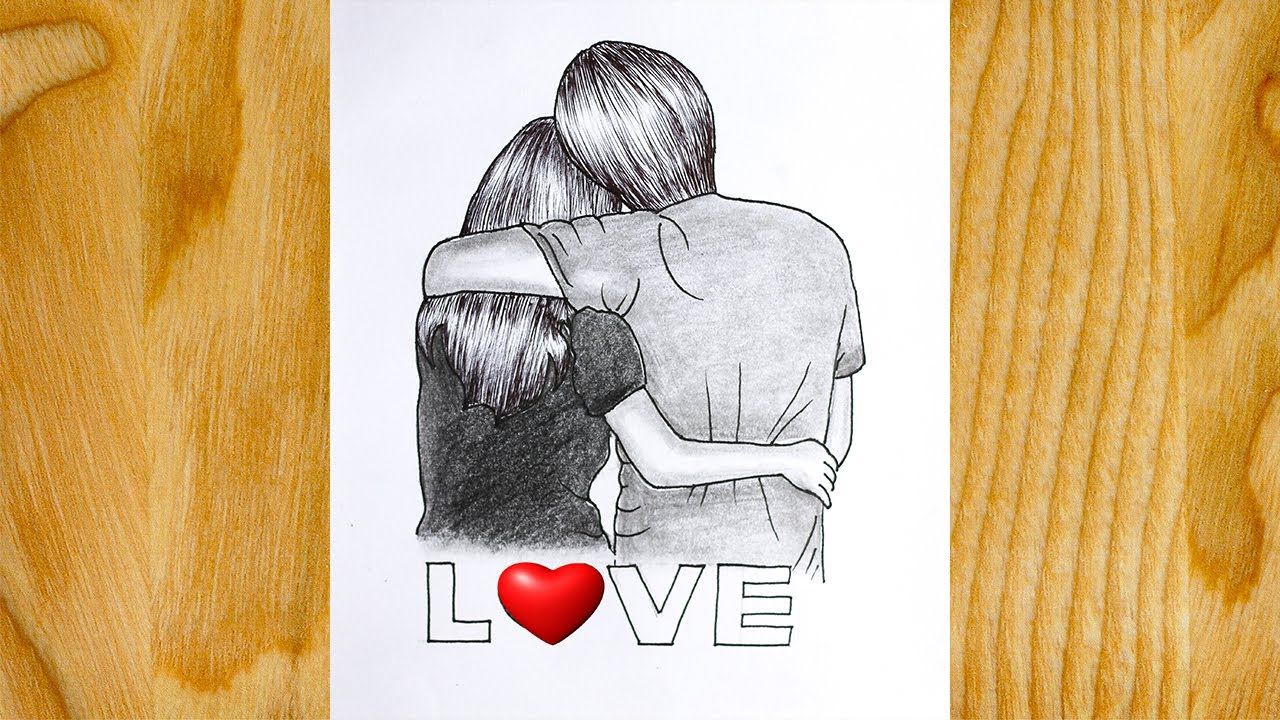 Cute Easy Couple Drawing