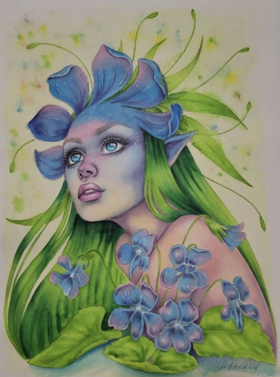 Colored Pencil Artwork, Colored Pencils, Watercolor Flowers Paintings ... image.