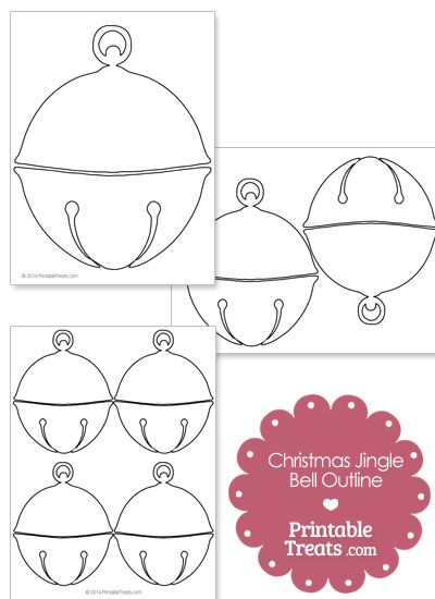 Christmas Bell Outline Printable