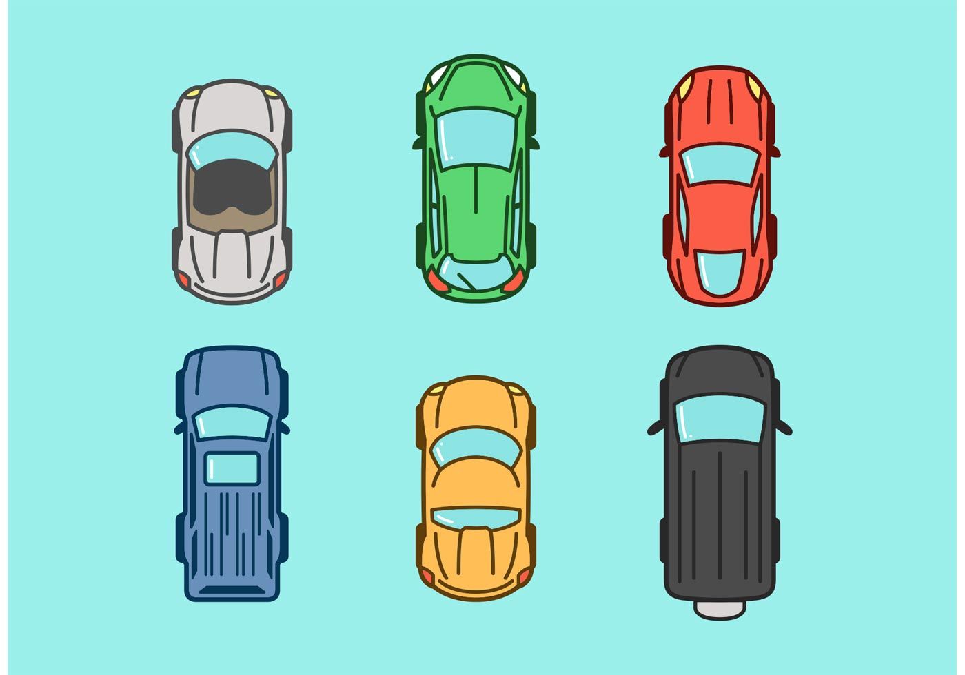 Aerial View Vector Car Icons. Choose from thousands of free vectors ...