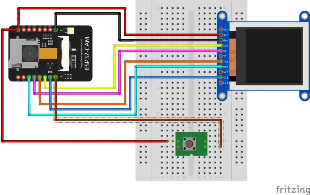 ESP32-CAM Project: ESP32-CAM with TFT to display picture (ST7735 ...