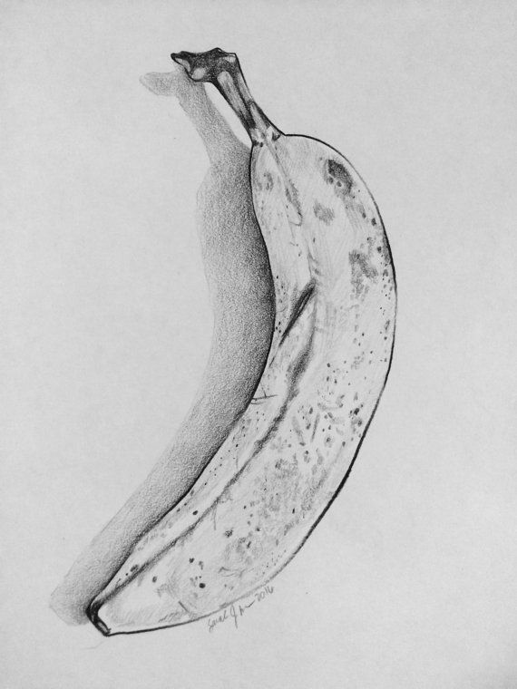 12+ Captivating Drawing On Creativity Ideas Banana sketch, Art