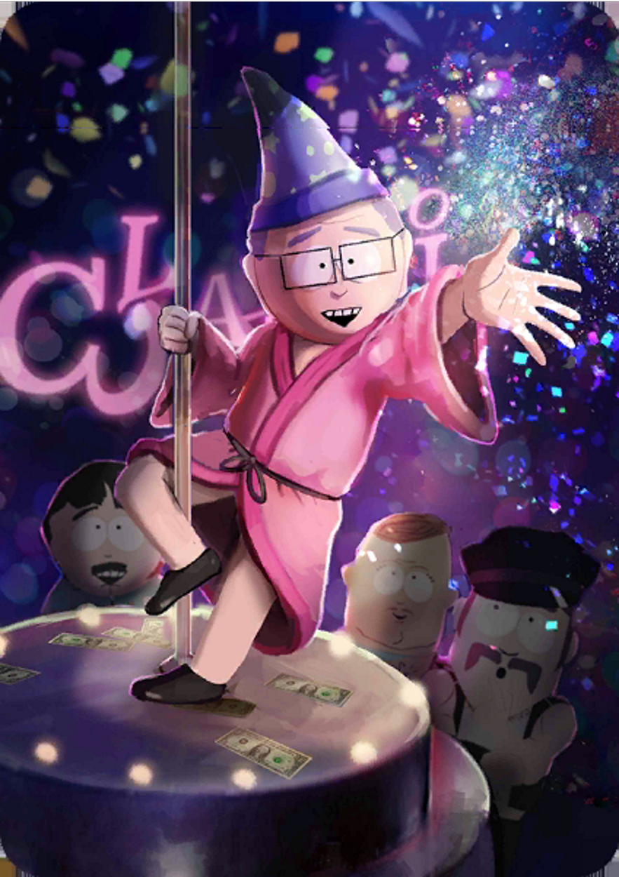 Merlin(?) Garrison Card in South Park Phone Destroyer