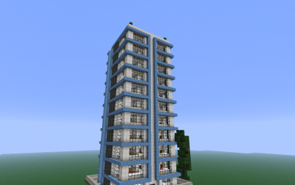 Modern Residential Skyscraper Minecraft Skyscraper, Minecraft City ...