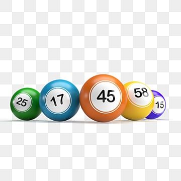 Bingo Number Balls 3D Clipart for Keno Lotto