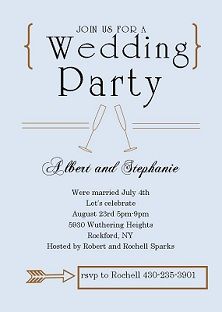 Wedding After Party Invitation Wording - jenniemarieweddings