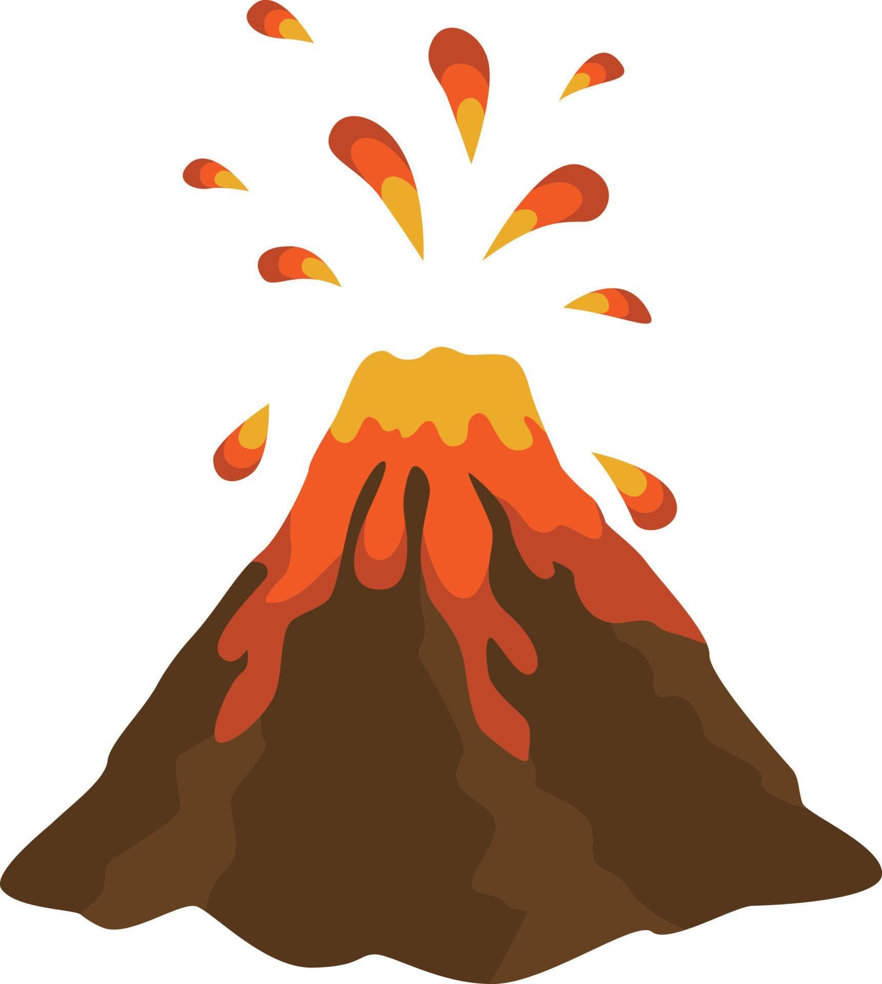 Eruption volcano illustration | Volcano drawing, Easy drawings, Cartoon ...