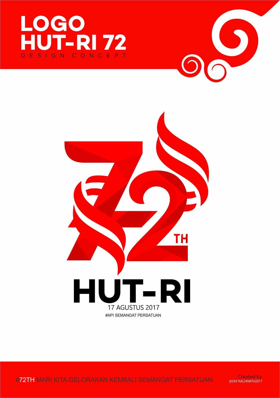 Hut Ri 72 Logo 28api Semangat Persatuan 29 Jpg 1125 1600 Spanduk