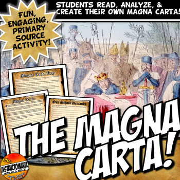 Magna Carta Primary Source Reading, Analysis Worksheet, and Fun ...