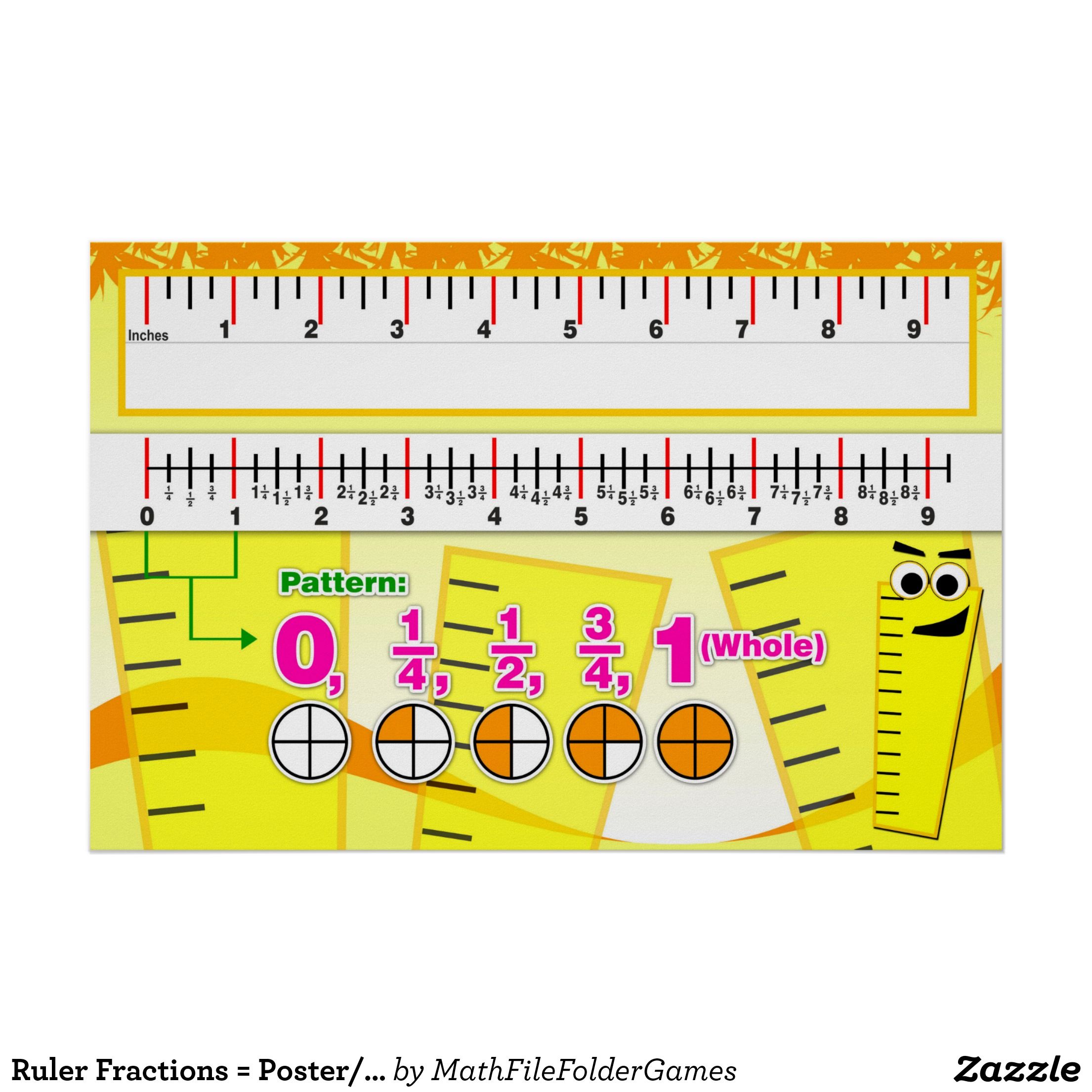 Fraction Ruler Printable - Printable Templates